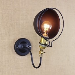 Caracteristică simplă de pictură retro country pentru aplice de perete cu iluminare în jos pentru protecția ochilor în stil mini