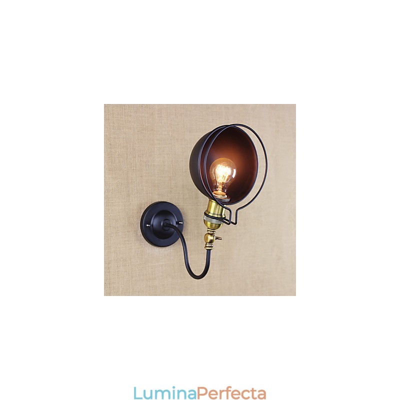 Caracteristică simplă de pictură retro country pentru aplice de perete cu iluminare în jos pentru protecția ochilor în stil mini
