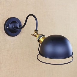 Caracteristică simplă de pictură retro country pentru aplice de perete cu iluminare în jos pentru protecția ochilor în stil mini