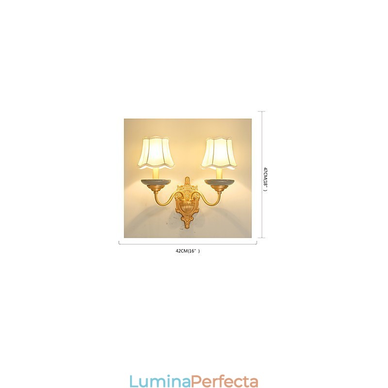 Simplu Country Traditional Clasic Alama Caracteristica pentru Mini Style Uplight Appliques Perete Lamp Pu