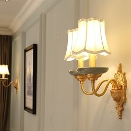 Simplu Country Traditional Clasic Alama Caracteristica pentru Mini Style Uplight Appliques Perete Lamp Pu