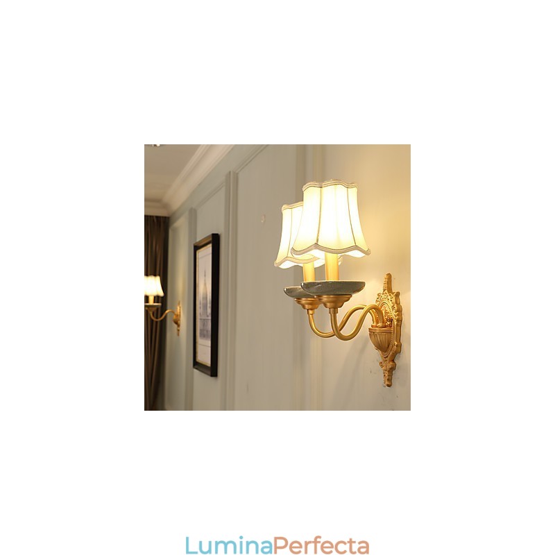 Simplu Country Traditional Clasic Alama Caracteristica pentru Mini Style Uplight Appliques Perete Lamp Pu