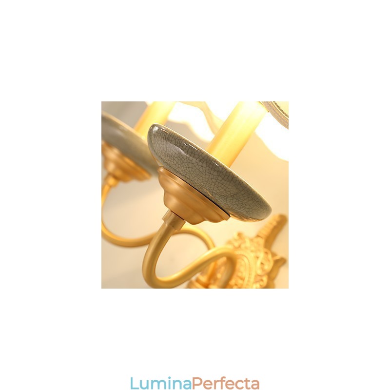 Simplu Country Traditional Clasic Alama Caracteristica pentru Mini Style Uplight Appliques Perete Lamp Pu