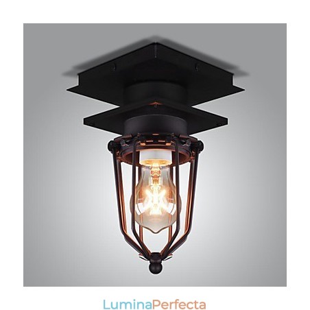 Lampă de perete retro forjată cu un singur cap Lampă antică cu amintiri Loft din fier american Lampă de tavan cu cuști mici de epocă Lampă de perete retro forjată cu un singur cap Lampă antică cu amintiri Loft din fier american Lampă de tavan cu cuști mici de epocă