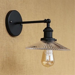 Caracteristică de pictură retro rustică pentru aplice de perete cu lumină ambientală pentru protecția ochilor în stil mini