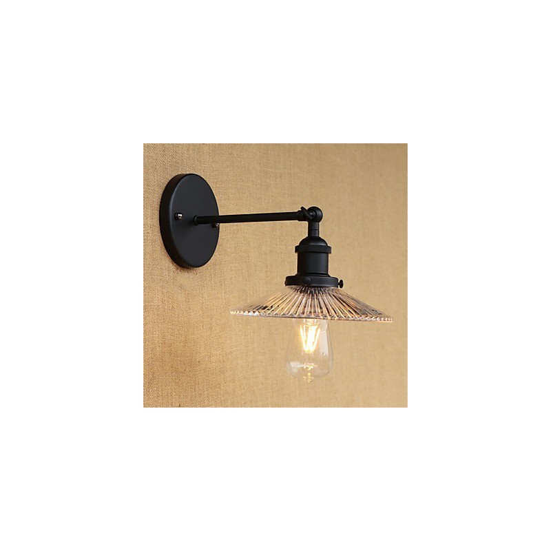 Caracteristică de pictură retro rustică pentru aplice de perete cu lumină ambientală pentru protecția ochilor în stil mini