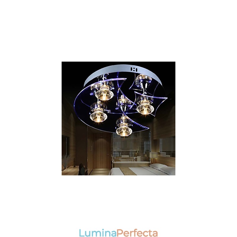 Candelabru Modern Crystal Living 4 Lumini