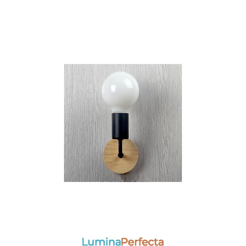 Modern Minimalist Creativ Personalitate Lemn Fier Lampa Coridor Balcon Dormitor Noptiera Fier Perete