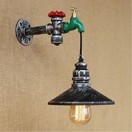 Caracteristică de pictură rustic Lodge pentru aplice de perete cu lumină ambientală