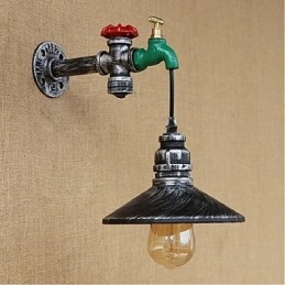 Caracteristică de pictură rustic Lodge pentru aplice de perete cu lumină ambientală