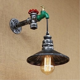 Caracteristică de pictură rustic Lodge pentru aplice de perete cu lumină ambientală