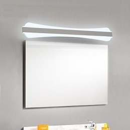 Lampă cu oglindă de înaltă calitate, 10W, lumini pentru baie, lumini de perete din inox și acril, iluminat de machiaj