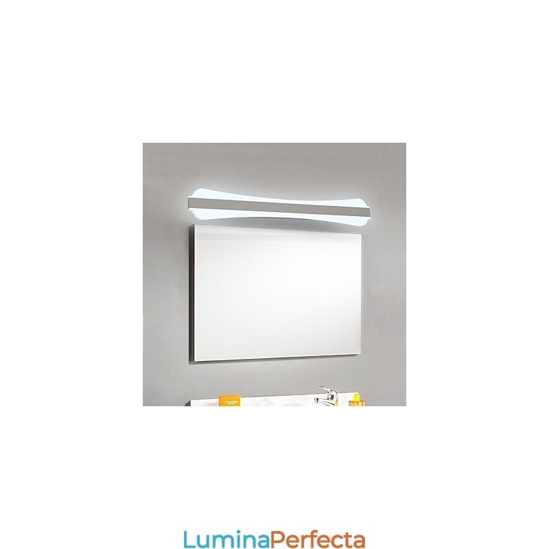 Lampă cu oglindă de înaltă calitate, 10W, lumini pentru baie, lumini de perete din inox și acril, iluminat de machiaj