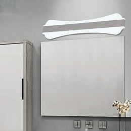 Lampă cu oglindă de înaltă calitate, 10W, lumini pentru baie, lumini de perete din inox și acril, iluminat de machiaj