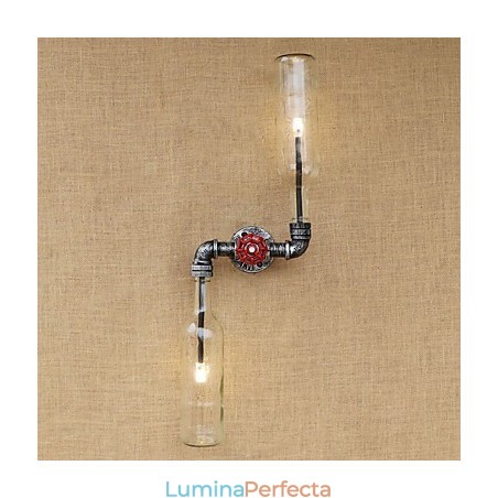 Caracteristică din alamă rustic Lodge pentru aplice de perete cu lumină ambientală Caracteristică din alamă rustic Lodge pentru aplice de perete cu lumină ambientală