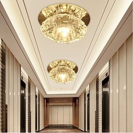 Plafoniera modernă cu economie de energie Plafoniera din cristal Lampă cu bec în jos