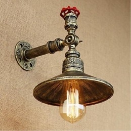 Caracteristică de pictură rustic Lodge pentru aplice de perete cu lumină ambientală