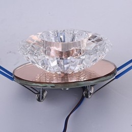 Plafoniera modernă cu economie de energie Plafoniera din cristal Lampă cu bec în jos