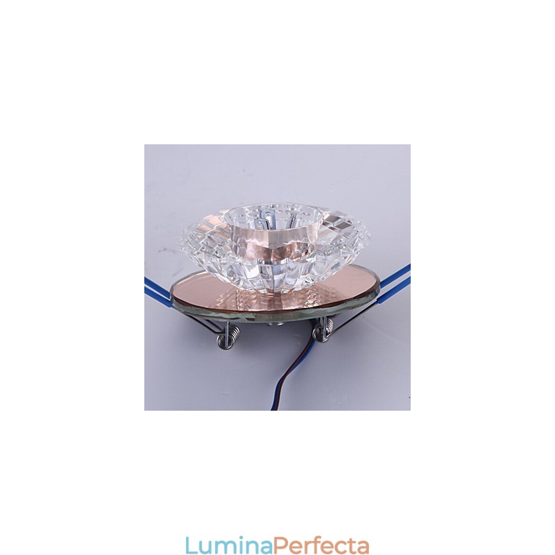 Plafoniera modernă cu economie de energie Plafoniera din cristal Lampă cu bec în jos