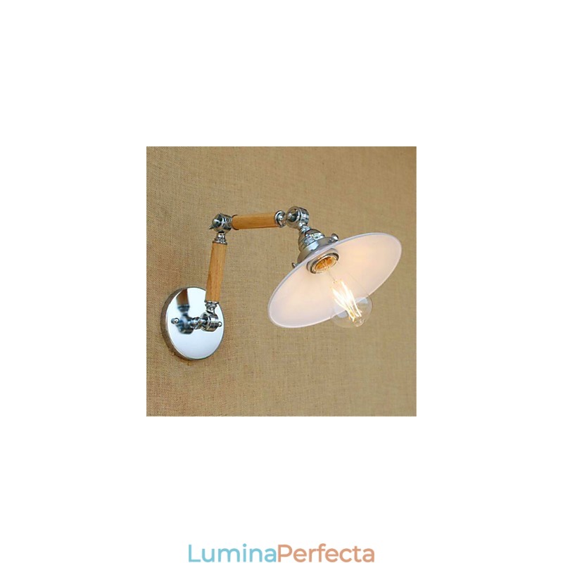Funcție cromată modernă și contemporană pentru lumină ambientală cu braț oscilant