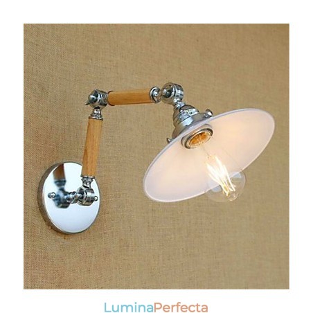 Funcție cromată modernă și contemporană pentru lumină ambientală cu braț oscilant Funcție cromată modernă și contemporană pentru lumină ambientală cu braț oscilant