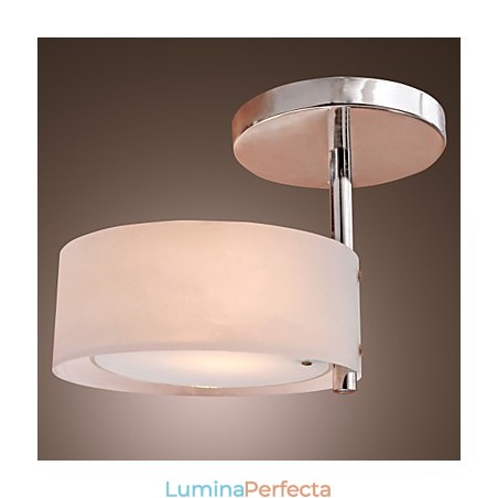 Candelabru din metal cromat în stil mini modern și contemporan Garaj cu montaj încastrat