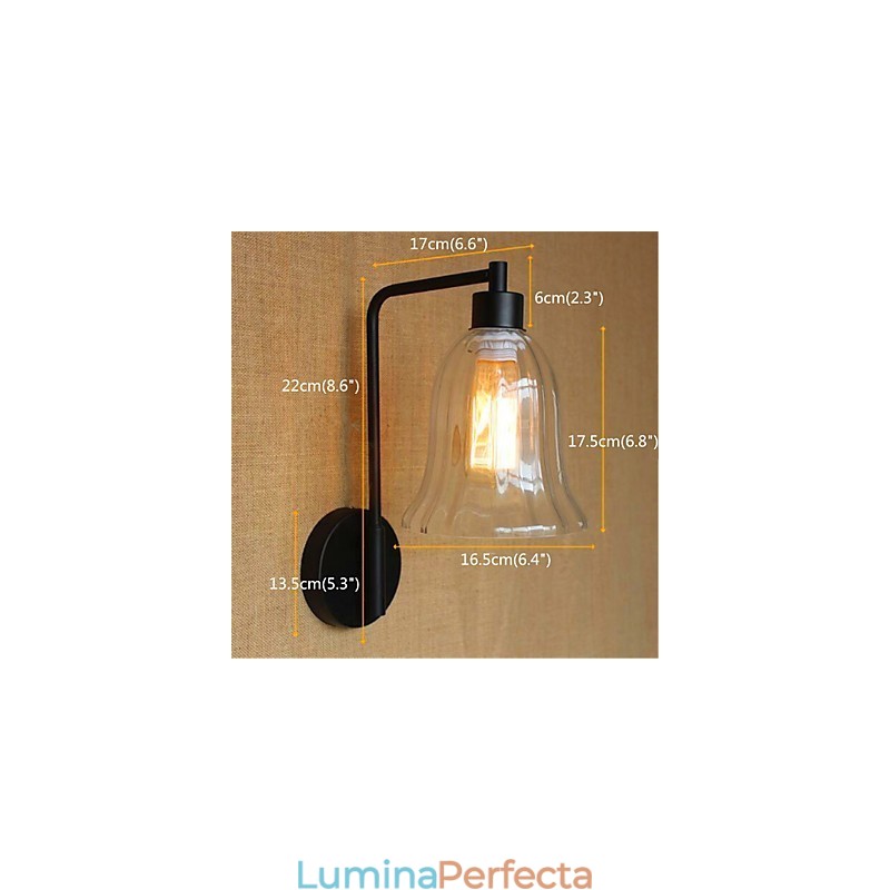 Caracteristica de finisaj cu oxid negru Rustic Lodge Country pentru lumină ambientală cu braț oscilant