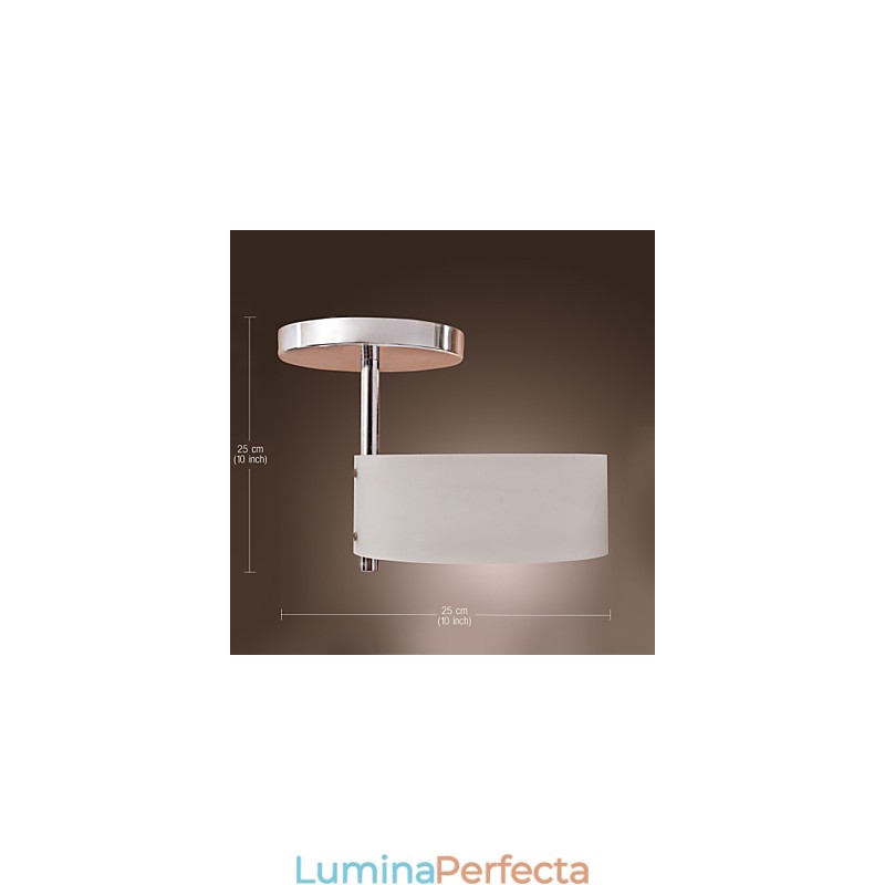 Candelabru din metal cromat în stil mini modern și contemporan Garaj cu montaj încastrat