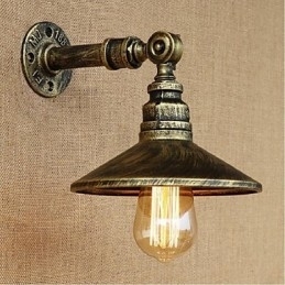 Aplică de perete cu țeavă de apă nordică în stil industrial