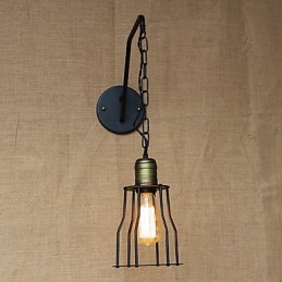 Restaurant Cafe Lanț Coridoare Lampă de perete din fier