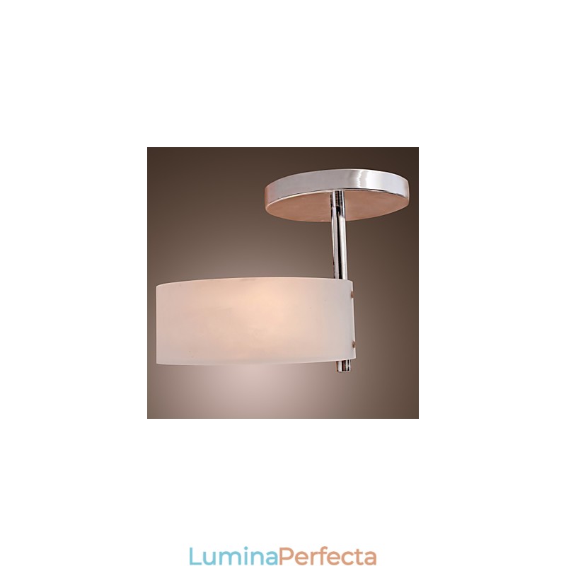 Candelabru din metal cromat în stil mini modern și contemporan Garaj cu montaj încastrat