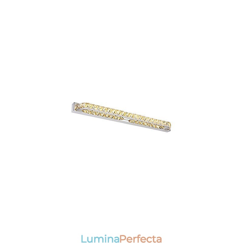 Lampă lungă cu oglindă de înaltă calitate, lumini pentru baie, lumini de perete din metal și cristal