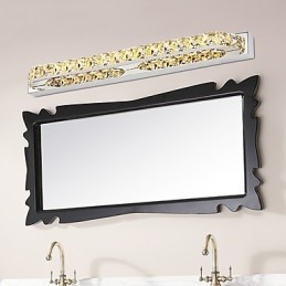 Lampă lungă cu oglindă de înaltă calitate, lumini pentru baie, lumini de perete din metal și cristal