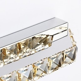Lampă lungă cu oglindă de înaltă calitate, lumini pentru baie, lumini de perete din metal și cristal