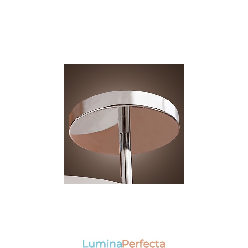 Candelabru din metal cromat în stil mini modern și contemporan Garaj cu montaj încastrat