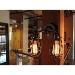 Retro Grapefruit American Village Iron Antique Restaurant Corridor Coridor Lampă de perete