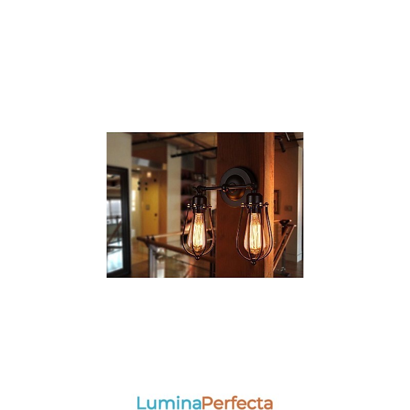 Retro Grapefruit American Village Iron Antique Restaurant Corridor Coridor Lampă de perete