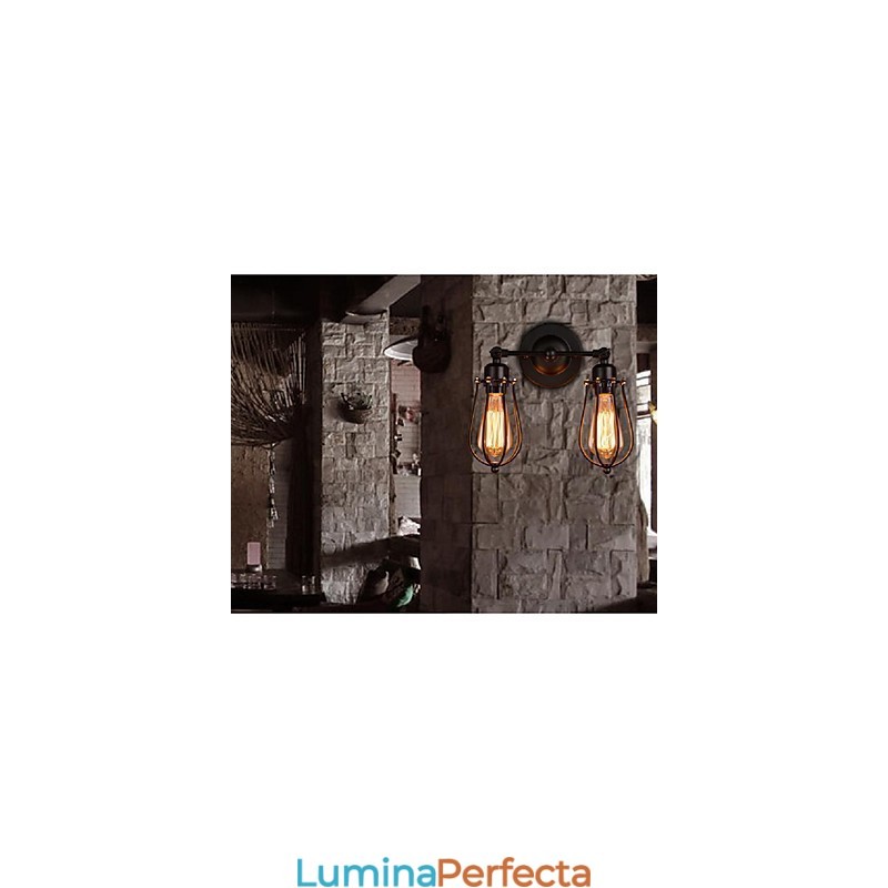 Retro Grapefruit American Village Iron Antique Restaurant Corridor Coridor Lampă de perete