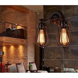 Retro Grapefruit American Village Iron Antique Restaurant Corridor Coridor Lampă de perete