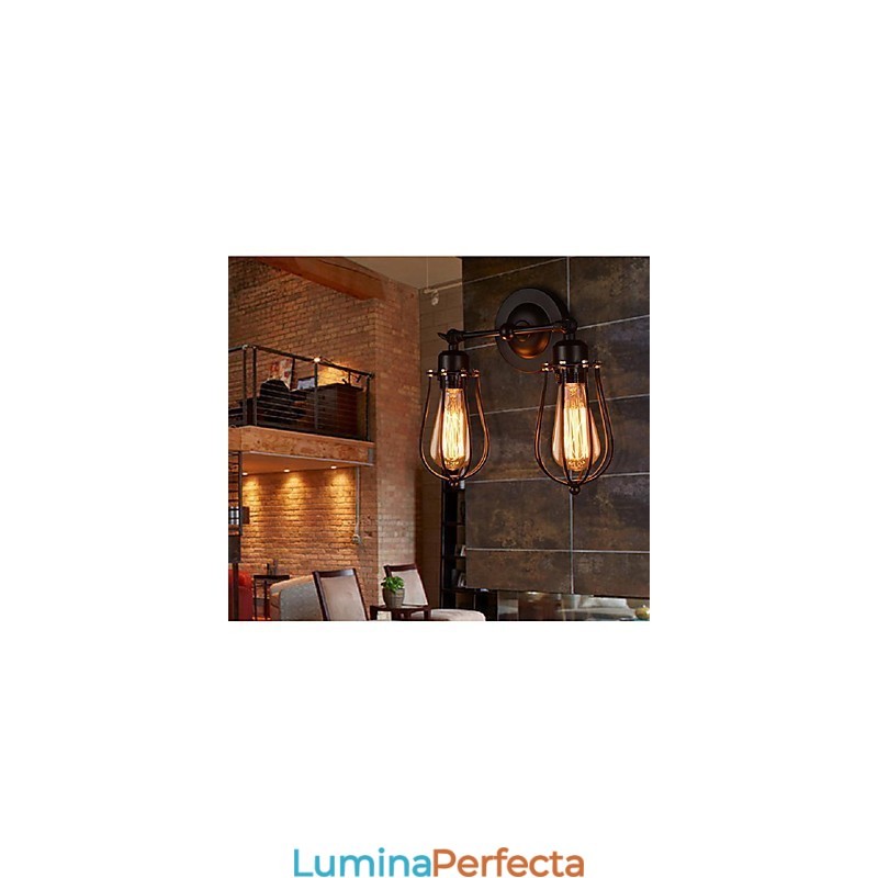 Retro Grapefruit American Village Iron Antique Restaurant Corridor Coridor Lampă de perete