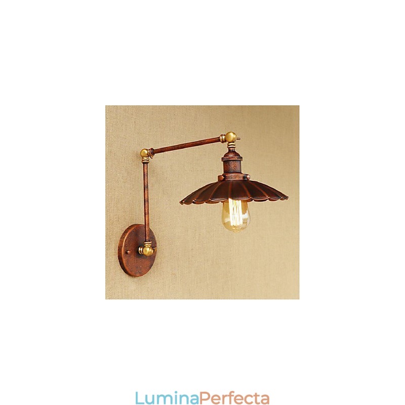 Braț lung Jumătate de rugină Aplice de perete pliabile retractabile retro creativ nostalgic