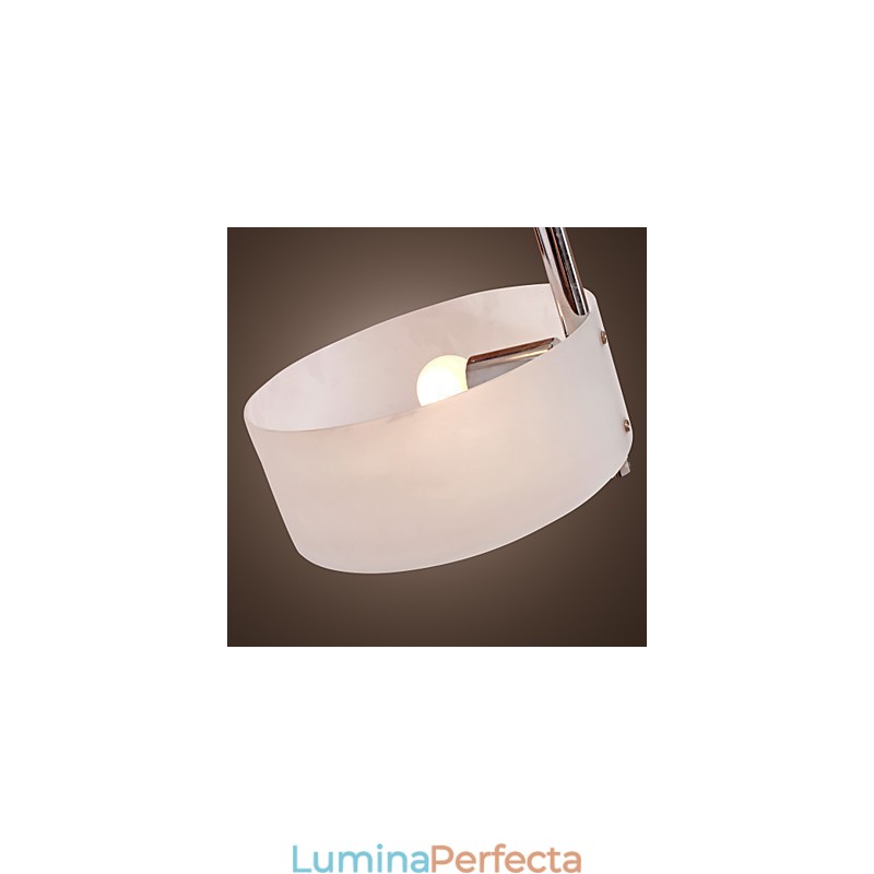 Candelabru din metal cromat în stil mini modern și contemporan Garaj cu montaj încastrat