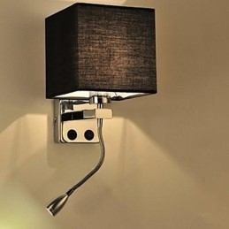 Camera de hotel modernă, lectură, coridor, țesătură creativă, lampă de noptieră