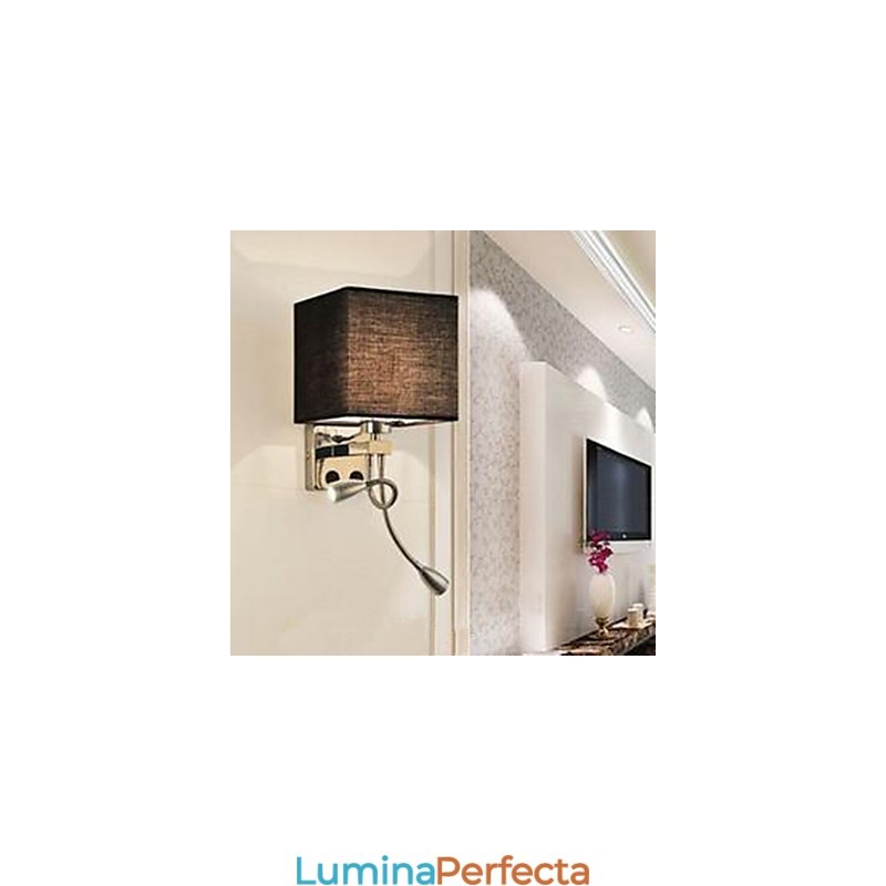 Camera de hotel modernă, lectură, coridor, țesătură creativă, lampă de noptieră