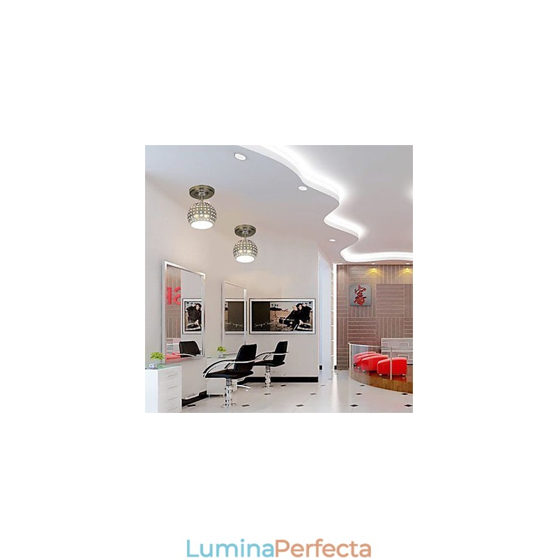 Montaj încastrat din metal galvanizat în stil mini modern și contemporan