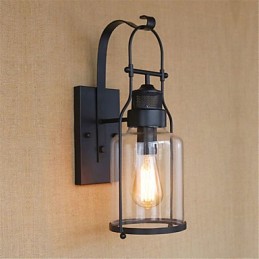 Rustic Lodge Country Retro Finisaj cu oxid negru Caracteristica pentru protectia ochilor Lumina ambientala