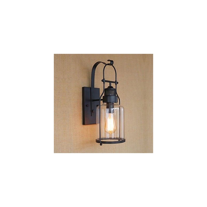 Rustic Lodge Country Retro Finisaj cu oxid negru Caracteristica pentru protectia ochilor Lumina ambientala