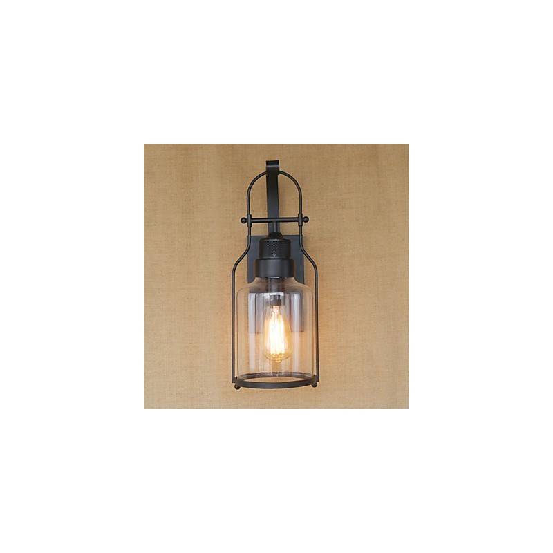 Rustic Lodge Country Retro Finisaj cu oxid negru Caracteristica pentru protectia ochilor Lumina ambientala