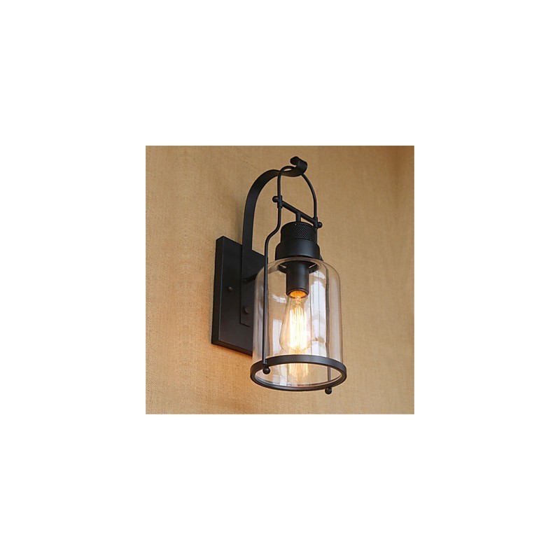 Rustic Lodge Country Retro Finisaj cu oxid negru Caracteristica pentru protectia ochilor Lumina ambientala