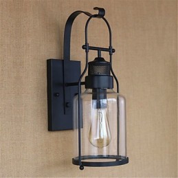 Rustic Lodge Country Retro Finisaj cu oxid negru Caracteristica pentru protectia ochilor Lumina ambientala